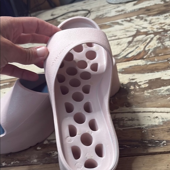 Pink Slide Sandals with Chunky Sole - Picture 8 of 10